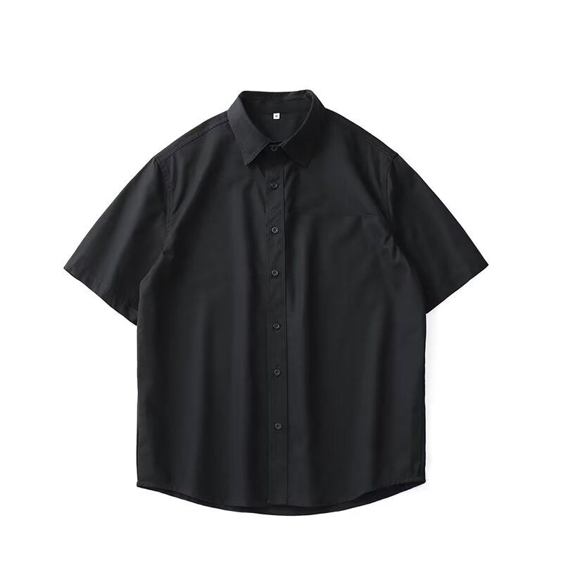 American-Style Heavy Quality Men’s Short Sleeve Shirt – Casual Cardigan Fit