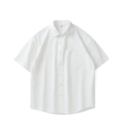 American-Style Heavy Quality Men’s Short Sleeve Shirt – Casual Cardigan Fit