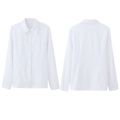 Women’s Fashion Casual Long Sleeve Cardigan Button-Down Shirt – Street Style Top